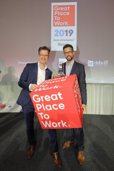 Preisverleihung Beste Arbeitgeber Bayerns 2019 